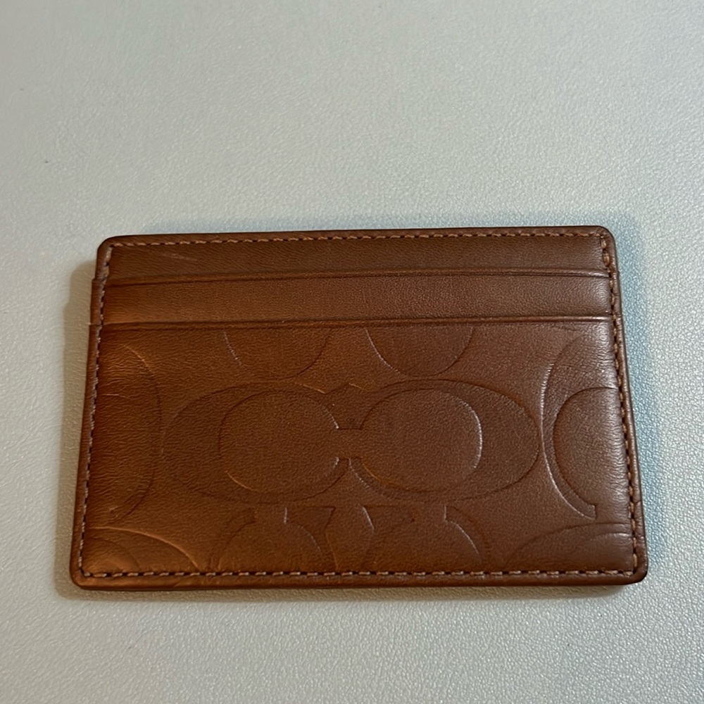 Coach men’s leather card holder